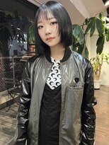 クペウイビ 心斎橋(cope'u yive)&nbsp;黒髪グレーベージュレイヤーロングアッシュカラー前髪パーマ
