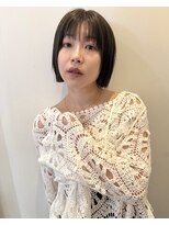 ドルセプラタ(Dulce plata) 【kaN.】タッセルボブ×オリーブベージュ×シースルー×透明感