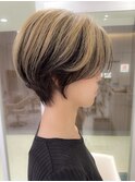 丸みショート×アンブレラカラー　style by 田爪