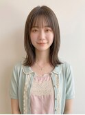ケアブリーチ◎ダブルカラーオリーブベージュ透明感カラー