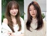 【46%OFF！】カット+透明感カラー+エクラリティートリートメント￥9,900