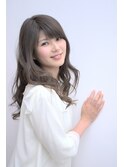【アクセントカラー】ナチュラルグレーメッシュカラー