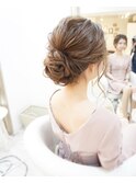 王道アップスタイル ヘアセット