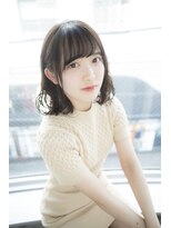 サロンドミルク 原宿(salon de MiLK)&nbsp;【salon de MiLK 原宿】耳かけボブ×ミルキーベージュ