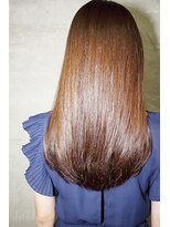 エスヘアー 名古屋 金山(es hair) 20代30代40代大人可愛いダークベージュ艶感ストレート透明感