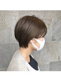 お客様スナップ  丸みショート/ ミルクベージュ