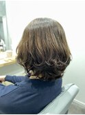 コテ巻き風デジタルパーマ