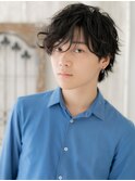 モテ抜け感ヘア☆ランダムパーマ風黒髪マッシュK