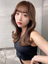 ロンドローズ 名古屋(Lond damaskRose)&nbsp;チョコレート 切りっぱなし 韓国ヘア 顔周り