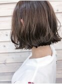 外ハネボブ*アッシュブラウン*切りっぱなし【ZinaCENTRAL】