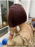 重めの bob×cassis color