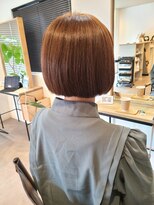 ヘアーストーリーフォーウォーク(hair story for Woke)&nbsp;ハイトーンカラー×ミニボブ　【西明石】