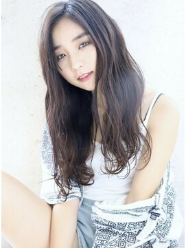 ヘアアンドメイク シークネクスト(HAIR&MAKE SeeK NEXT) 【SeeK NEXT島貫】くせ毛風パーマ×センターパートロング