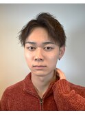 アップバングショート【ツーブロック刈り上げ黒髪短髪】