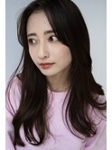 20代30代大人かわいいナチュラル暗髪ゆるめパーマヘア
