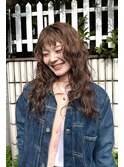 ロングパーマくるくるパーマカーリーヘア外国人風パーマ
