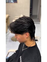 アッシュ 桜木町店(Ash)&nbsp;ニュアンスパーマセンターパート韓国風センター分け毛流れパーマ