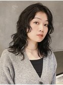 【macana】レイヤーパーマ ウェーブミディアム 登戸