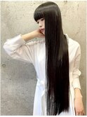 縮毛矯正で作る美髪ストレート　新宿/髪質改善/前髪カットULTOWA