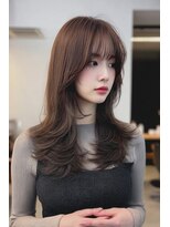 ノイエ 原宿 北参道(NoIE)&nbsp;レイヤーカット髪質改善カラーブラウンカラー顔まわりカット