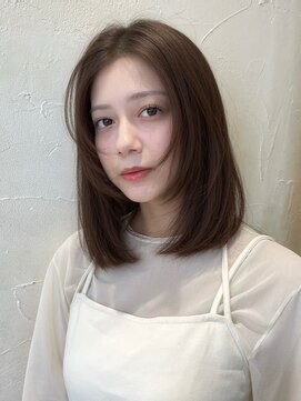 ベル 表参道店(Belle) 顔まわりレイヤーの抜け感ミディアムヘア