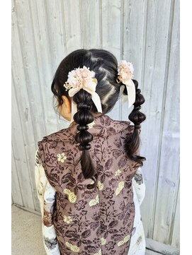 サクラ(SAKURA) 3歳・七五三・たまねぎツインデール