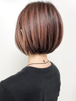 モリオフロムロンドン 原宿本店(morio from London)&nbsp;【morio原宿】コントラストハイライトカラー　ボブ　ピンク