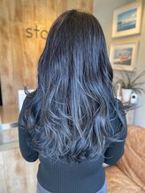 ストーク(stoked) 透明感グレージュ × エアリーレイヤー