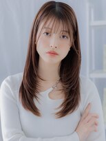 モッズヘア 越谷(mod's hair) シースルーバング艶カラーシャギーカットTd2越谷20代30代40代