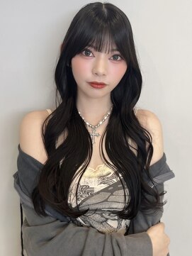 ソラ 広尾店(SORA) レイヤーカット/顔周りカット/ダークグレー