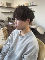 シラス(SiLasu)&nbsp;メンズマッシュ×波巻きパーマ