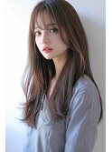 ミルクティーブロンドダークブルーワンホンレイヤーレイヤーボブ