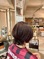 アシャ ヘアー ソリューション 神戸店(asha hair solution)&nbsp;ミルクティーブロンド/ダークブルー/デジタルパーマ/摂津本山