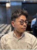 ナチュラルアップバング 白髪ぼかし