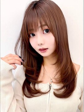 スタートウキョウ 渋谷駅(STAR TOKYO) うる艶ストレート髪質改善カラーロングヘア透明感