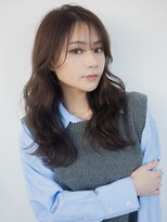 トローノ 栄(TRONO)&nbsp;ブラウンべージュカラー 艶髪 透明感カラー レイヤーカット