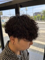 ラッドバイプティパ 水戸元吉田店(rad...by petit-pas)&nbsp;＊波巻きシャドウパーマで大人っぽさのあるメンズスタイル＊