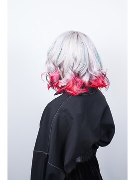 クリップ ジョイント ゴッド(CLIP JOINT GOD) ホワイト×レッド グラデーション☆