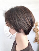 ヘアスタジオ ブリエ(HAIR STUDIO BRILLER)&nbsp;2022 S/S ハンサムショート × ベージュ　×ハイライト