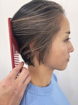 ピープスアンドスー 表参道 渋谷(Peeps&Suu.) 白髪ぼかしハイライト_エフォートレス_髪質改善/20代30代40代