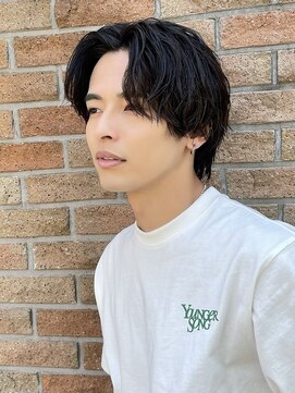 アーリー(Ali'i) ツイストスパイラルパーマッシュウルフ波巻きハイライト刈り上げ