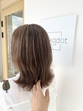 ポルカドット 豊橋店(Polkadot) ハイライト×ベージュ×グレイカラー