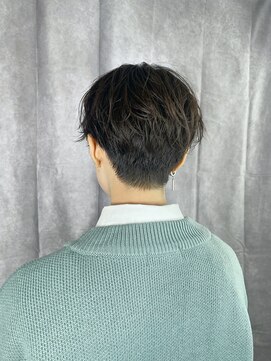 ハピネス 王寺店(Happiness) マッシュショート 刈り上げ女子 メンズライク 黒髪 韓国