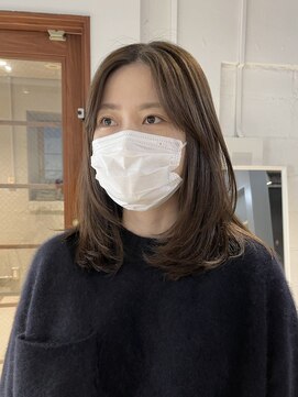 コフィー バイ メルト 吉祥寺(cofy by melt) 【中澤彩乃】レイヤーミディアムグレージュカラーミントアッシュ