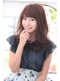 あざと可憐いラズベリーピンク＿ロング＿韓国［東陽町]