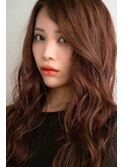 暖色カラー/巻き髪ロング/大人可愛く