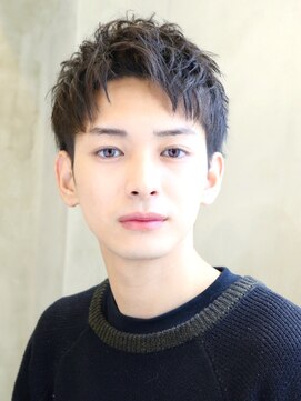 クロト 福岡本店(KUROT) ツーブロック刈り上げビジネス短髪束感黒髪アップバング