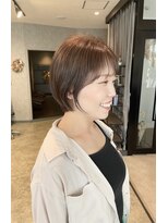 ルヴェール 北方店(LeVert)&nbsp;丸みショートボブ/髪質改善oggiottoトリートメント