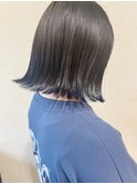 艶 暗髪 切りっぱなしボブ 10代 20代 30代