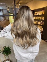 サニー 渋谷(SUNNY)&nbsp;バレイヤージュ、ハイライト、グレージュ、レイヤーカット